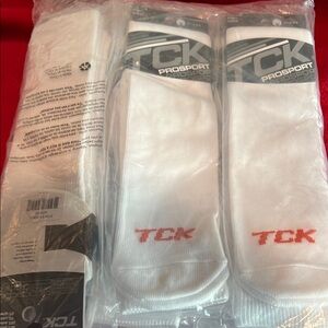 6 PACK NEW TC Men's White Performance Socks